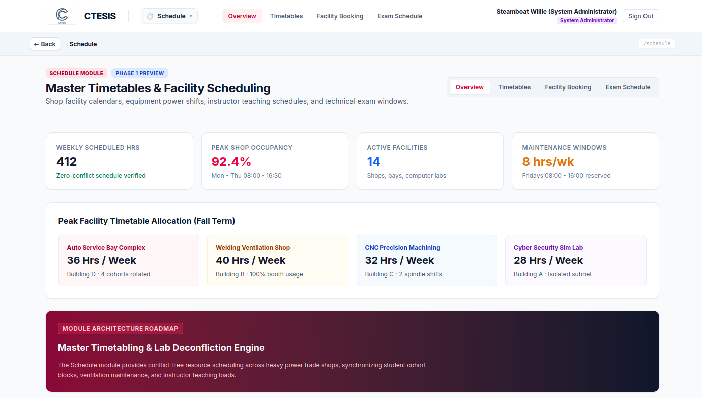 Robust Course Section Scheduling